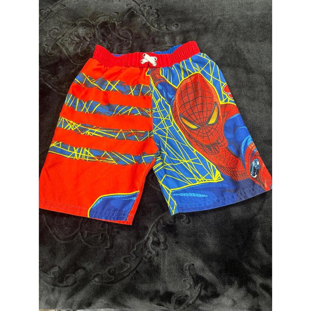 VINTAGE Y2K MARVEL AMAZING SPIDER-MAN SWIM TRUNKS SZ 3T